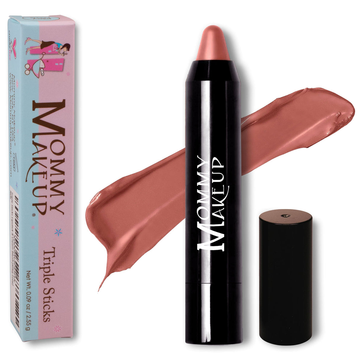 Triple Sticks Lipstick, Cream Blush, and Treatment in Bare Babe